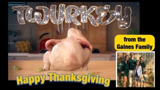 Funny Thanksgiving Dancing Twurkey Turkey [upl. by Parrnell]