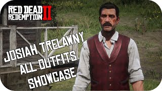 All Josiah Trelawny Outfits Showcase RDR2  Josiah Trelawny Model Clothing RDR2 Outfit Changer [upl. by Malvin531]