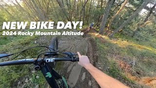 Every Mountain Bikers favourite day  2024 Rocky Mountain Altitude  First Ride [upl. by Irwinn]