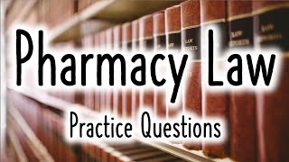 Pharmacy Law [upl. by Etteraj]