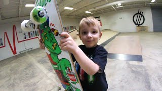 4 Year Old Skateboard Setup  Ryden Schrock [upl. by Julio295]