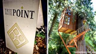 Whimsical Treehouse Point Getaway in Issaquah WA HD [upl. by Adnahsed]