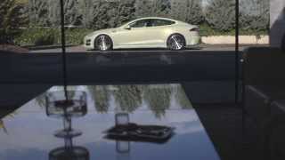 Rinspeed XchangE  2014 Geneva Motor Show  autonomous Model S [upl. by Accemahs]