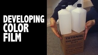 How to develop color film Tetenal Colortec C41 [upl. by Redyr]