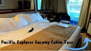 PampO Pacific Explorer Balcony Cabin Tour [upl. by Colville]