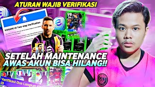 WADUH VERIFIKASI 2 LANGKAH  SETELAH MAINTENANCE 9 NOVEMBER POTW RESMI EFOOTBALL 2024 MOBILE [upl. by Zebulon]