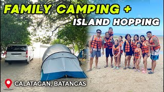 FAMILY CAMPING  ISLAND HOPPING  2nd Time at Ednas Beach and Campsite Calatagan Batangas [upl. by Nonnerb714]