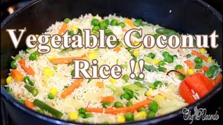 Vegetable Coconut Rice Sunday Dinner Jamaican Cooking  Recipes By Chef Ricardo [upl. by Ignacio]