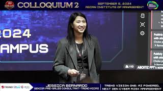 COLLOQUIUM 2 I AM SECURE 2024 Sept 5 2024 Titanium TrendMicro  CTLinkVSTECSJessica Bernardo [upl. by Pinckney]