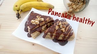 Pancake healthy banane et avoine  facile [upl. by Pincas]