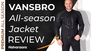 Halvarssons Vansbro  Allseason laminate ventilated motorcycle jacket [upl. by Nrubliw485]