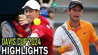 Kei Nishikori 錦織 圭 vs Nicolas Mejia DAVIS CUP 2024 [upl. by Corel340]