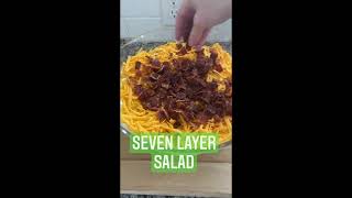 Seven Layer Salad Traditional Recipe [upl. by Rafaellle123]