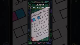 Nuancier pour Crayon Bleu et Marron nuancier shortsvideoyoutube [upl. by Bullard]