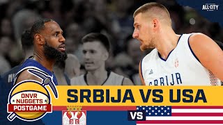 LeBron James Kevin Durant go nuclear in Team USA win over Nikola Jokic amp Team Serbia [upl. by Daeriam574]