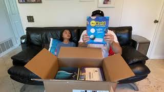 Pearson Connections Academy Fall 2020 5th Grade Books Unboxing Video [upl. by Herrmann]