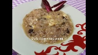 Risotto al radicchio con provola affumicata [upl. by Rahr]