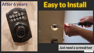 Review and Installation of Schlage Keypad Deadbolt [upl. by Nnaes929]