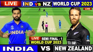 Live IND Vs NZ Semi Final ICC World Cup 2023  Live Match Centre  India Vs New Zealand  1st Inn [upl. by Saduj]