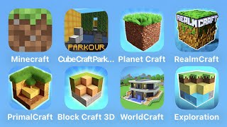 Minecraft Cube Craft Parkour Planet Craft RealmCraft Primal Craft Blocky Craft 3D World Craft [upl. by Rezal]