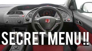 HOW TO ACTIVATE RED VTEC LIGHT amp Access secret menu  Honda Civic FN2 Type R [upl. by Eidob]