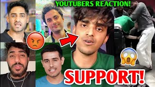 Dhruv Rathee Thugesh amp Many Youtubers Support Maxtern😳 Elvish Vs Maxtern Controversy [upl. by Sumedocin]