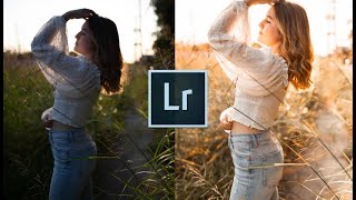 How to edit golden hour portraits Lightroom mobile tutorial [upl. by Llenaej104]