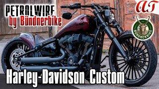 2023 HarleyDavidson BREAKOUT 117 Custom by Bündnerbike PETROLWIRE  AampT Design [upl. by Aidnis709]