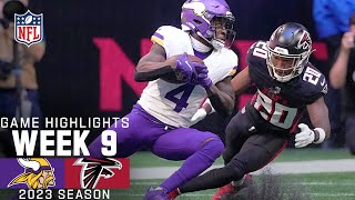 Minnesota Vikings vs Atlanta Falcons Game Highlights  NFL 2023 Week 9 [upl. by Eirotal391]