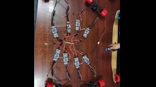 8WD Use 1 remote to control 8 motors [upl. by Eirlav]