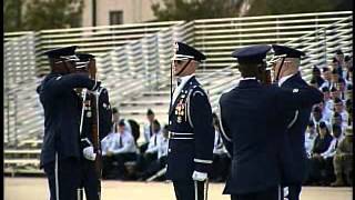 US Air Force Honor Guard Drill Team visits Keesler [upl. by Llibyc]