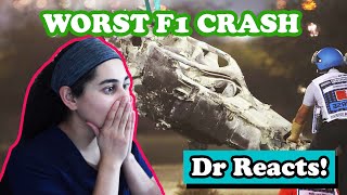 Doctor Reacts to CRAZIEST Formula 1 Crash Ever Seen  Romain Grosjean at Bahrain GP SCARY [upl. by Carrol410]