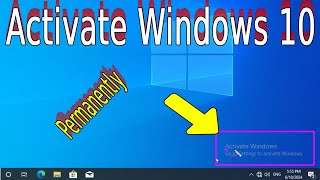 Permanently Remove Activate Windows Go To Settings To Activate Windows Watermark On Windows 10 [upl. by Elery]