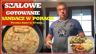 Pyszny Sandacz w sosie śmietanowo  porowym 40 min i gotowy zaskakująco prosty w przygotowaniu [upl. by Cathie814]