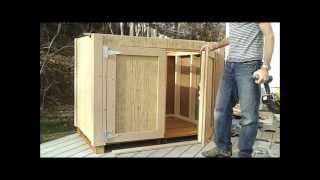 8How to Hang Shed Doors  How to Build a Generator Enclosure [upl. by Ordisi781]