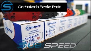 Subispeed  Carbotech Brake Pad Overview [upl. by Stiles]