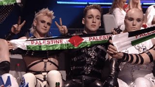 Hatari Palestine flags taken by Eurovision Song festival Israel [upl. by Acinom]