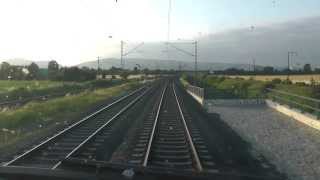 Führerstandsmitfahrt von Mannheim Hbf nach Karlsruhe Hbf über Heidelberg Hbf und Bruchsal S 3 [upl. by Etteloc]