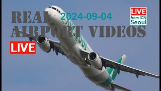 ICN 인천공항 20240904 항공기 이착륙 SEOUL KOREA  Airport Plane spotting aircraft aviation airport [upl. by Anelys]