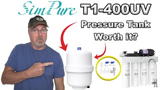 Simpure T1400 RO System Pressure Tank Test  Is It Worth It [upl. by Nosreffej]