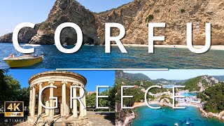 Corfu in 4K Stunning Visual Journey Through Greeces Jewel timelinetravel [upl. by Tapes]