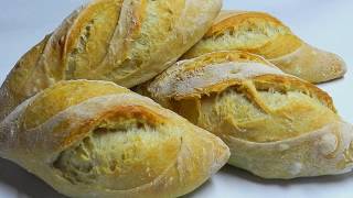 MINI BAGUETTE NoKnead Overnight Dough Recipe [upl. by Eirrehs]