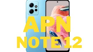 COMO CONFIGURAR EL APN AL XIAOMI NOTE 12 [upl. by Enovaj]