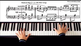 Graceful Ghost Rag  Piano Tutorial with Sheet Music [upl. by Erland815]