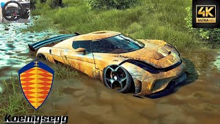 Rebuilding a Koenigsegg Regera  NFS HEAT LOGITECH G29 Gameplay [upl. by Ros]