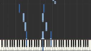 The Darkness Christmas Time Dont Let The Bells End  Synthesia Piano [upl. by Arataj]