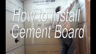 How to Install Cement board all the steps needed form cutting and installing to waterproofing [upl. by Christian]