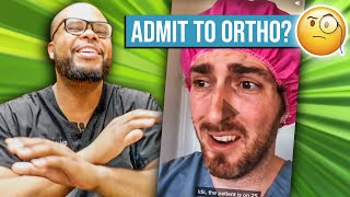 Orthopedic Surgeon Reacts to Dr Glaucomflecken  Ortho Admits Patient to Medicine [upl. by Nnayllek]