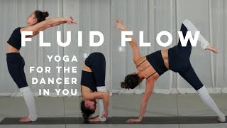 FLUID FLOW  Yoga for the Dancer in you  45 mins VINYASA NONSTOP MOVEMENT [upl. by Llednar]