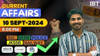 DAILY CURRENT AFFAIRS  10 Sept 2024  CURRENT AFFAIRS  WORLD AFFAIRS  DAILY UPDATES NEWS [upl. by Lerraj]